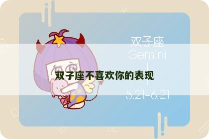 双子座不喜欢你的表现