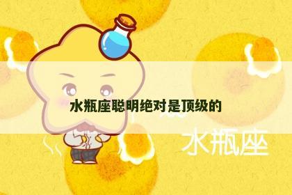 水瓶座聪明绝对是顶级的