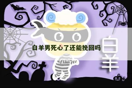 白羊男死心了还能挽回吗