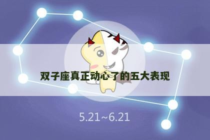 双子座真正动心了的五大表现