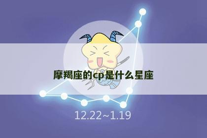 摩羯座的cp是什么星座