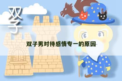 双子男对待感情专一的原因