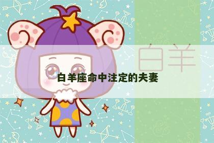 白羊座命中注定的夫妻