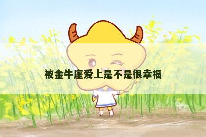 被金牛座爱上是不是很幸福