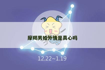 摩羯男婚外情是真心吗