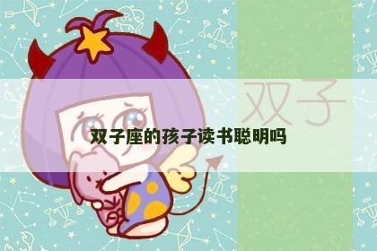 双子座的孩子读书聪明吗