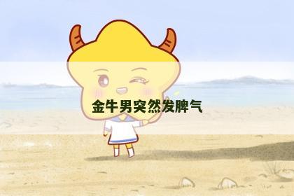 金牛男突然发脾气