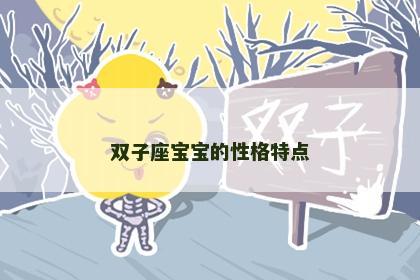 双子座宝宝的性格特点