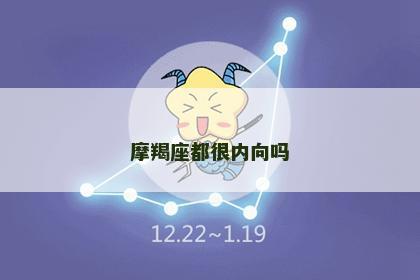 摩羯座都很内向吗