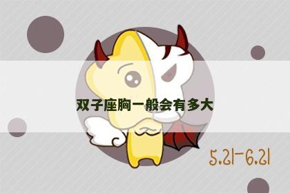 双子座胸一般会有多大