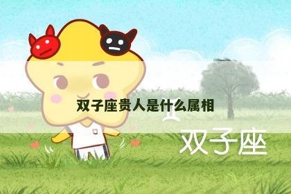 双子座贵人是什么属相