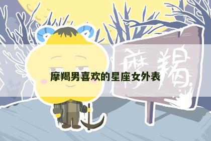 摩羯男喜欢的星座女外表