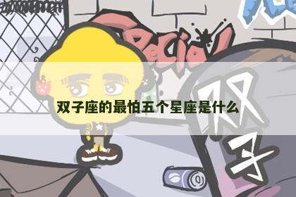 双子座的最怕五个星座是什么