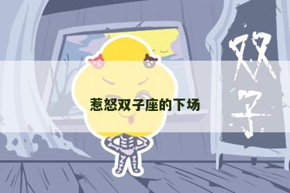 惹怒双子座的下场