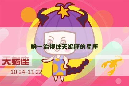 唯一治得住天蝎座的星座