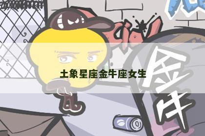 土象星座金牛座女生